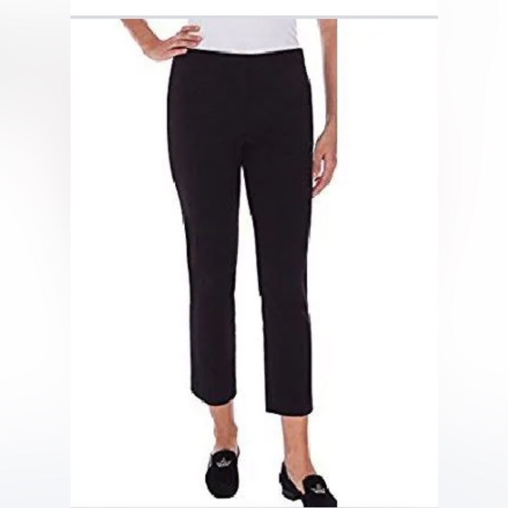 Mario Serrani Italy comfort‎ stretch slim fit black pants Sz 12